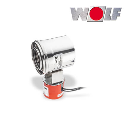 Wolf Abgasklappe DN80/125 motorgesteuert zum Einbau in Abgasleitung, Länge 200mm