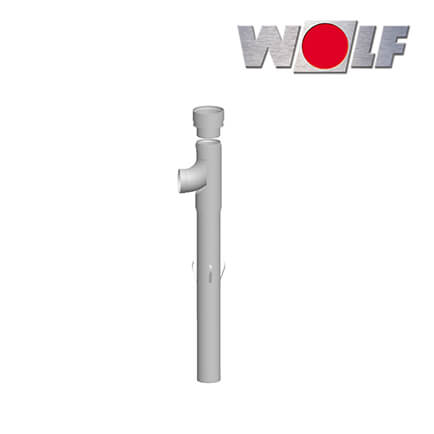 Wolf Erweiterung DN110/DN160 inkl. Stützrohr 2 m u. Abstandhalter