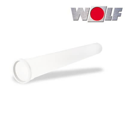 Wolf Abgasrohr DN110, Länge 1000mm aus Polypropylen bis 120°C