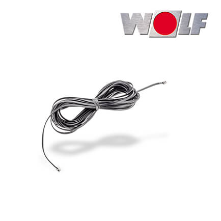 Wolf CWL Anschlusskabel, schwarz, 15 Meter (2 x RJ12/6) für 4-Stufenschalter