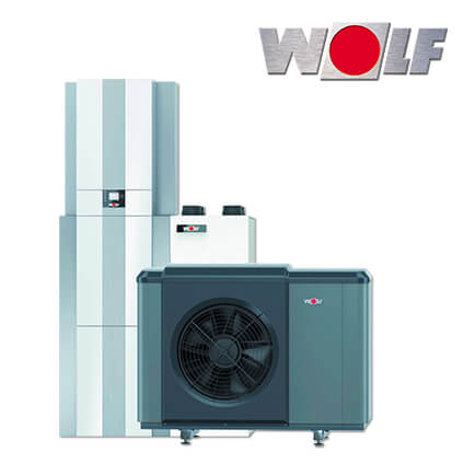 Wolf CHT-Monoblock 10/200-35, Luft/Wasser-Wärmepumpe, Haustechnikzentrale